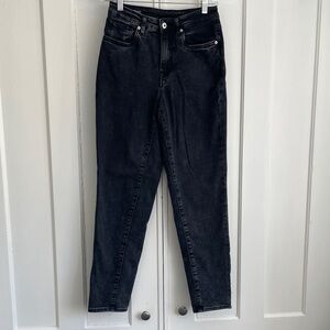 Buffalo David Bitton Women's Denim Jeans Faded Black 26 Margot Mom Jeans